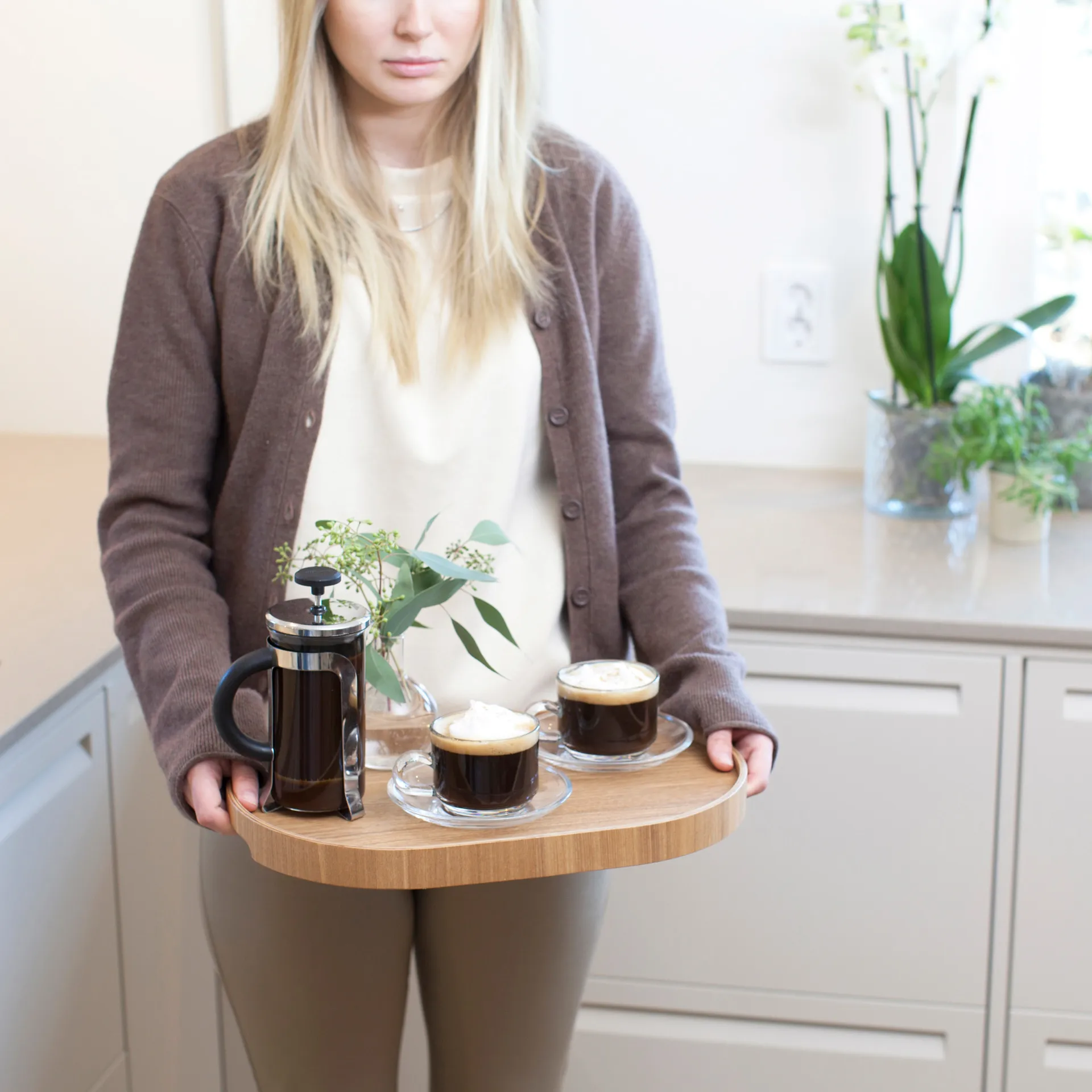 Plateau de service Bosign curveline medium 26x39 cm, Saule Bosign