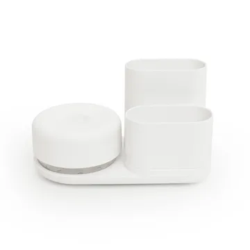 Pompe et rangement pour produits vaisselle large - Blanc - Bosign