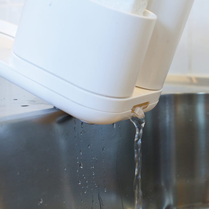 Pompe et rangement pour produits vaisselle large - Blanc - Bosign