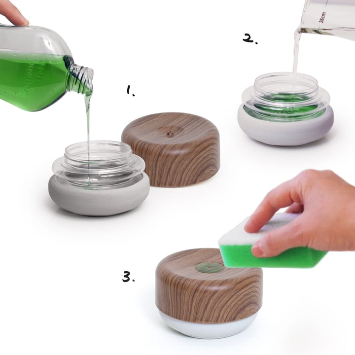 Pompe liquide vaisselle Bosign, Décor en bois foncé Bosign