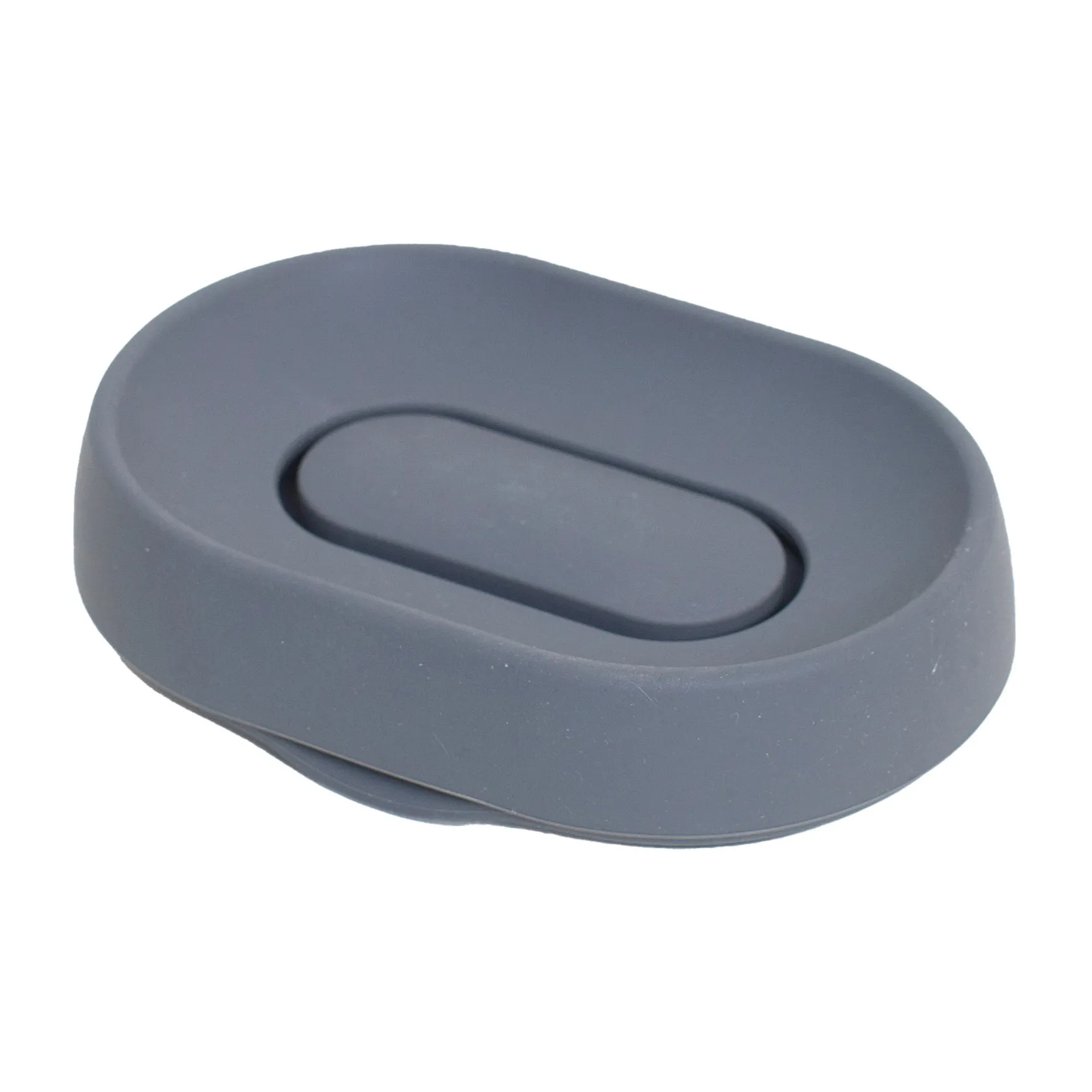 Porte-savon silicone avec égouttoir dissimulé large, Graphite Bosign