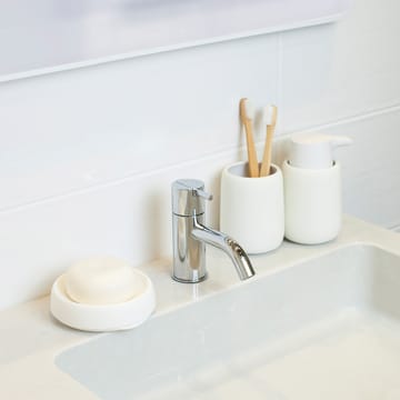 Porte-savon silicone avec égouttoir dissimulé medium - Blanc - Bosign