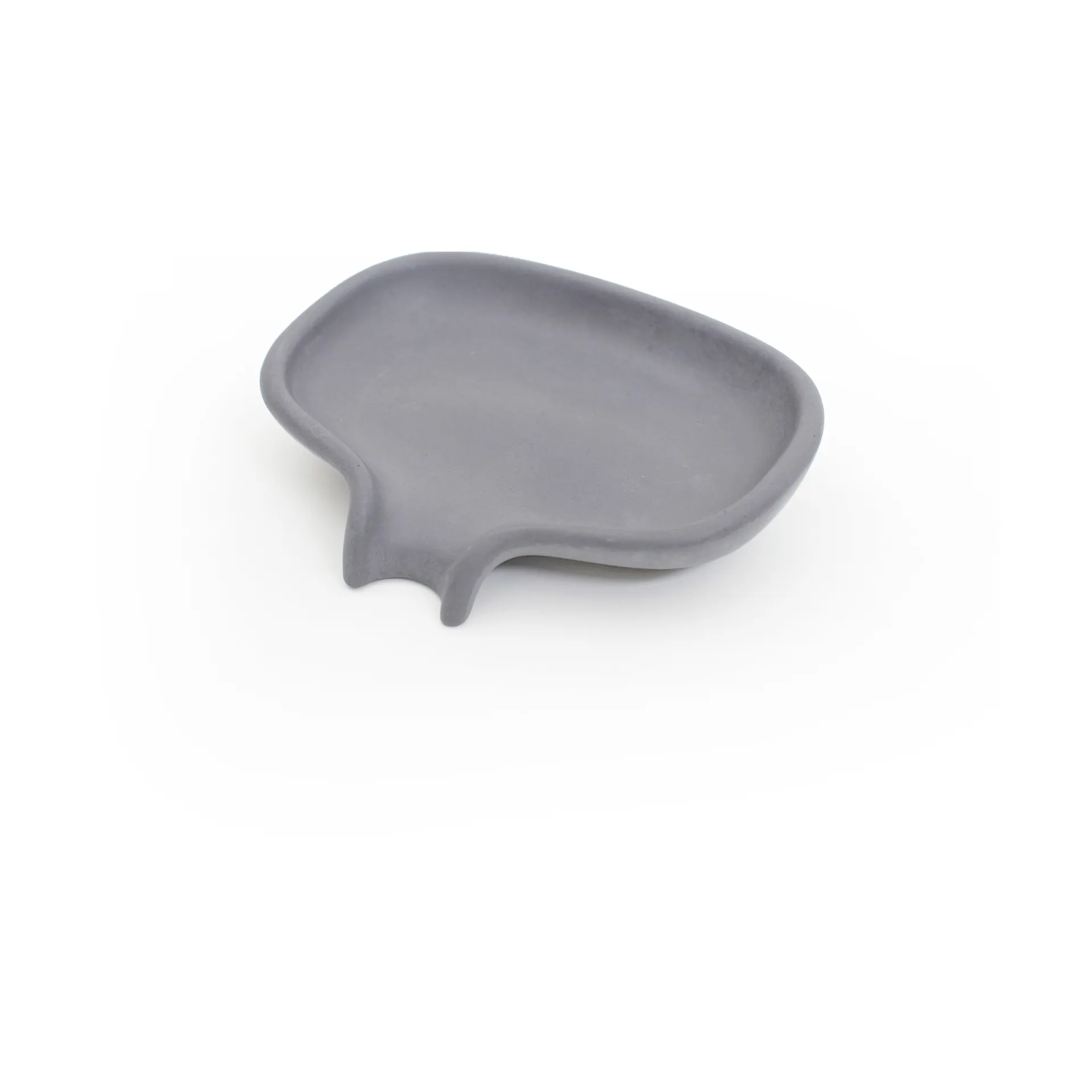 Porte-savon Soap Saver Flow avec bec d’écoulement en béton, Gris Bosign