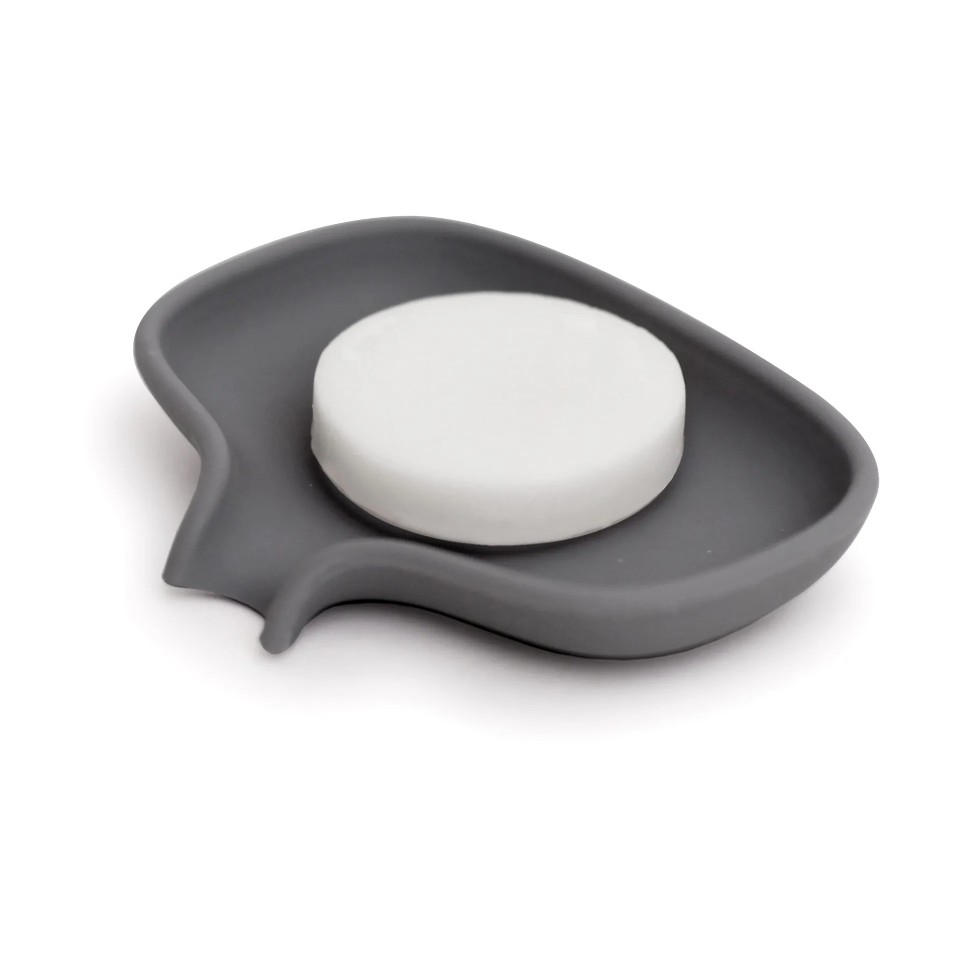 Porte-savon Soap Saver Flow avec bec d’écoulement small, Gris graphite Bosign