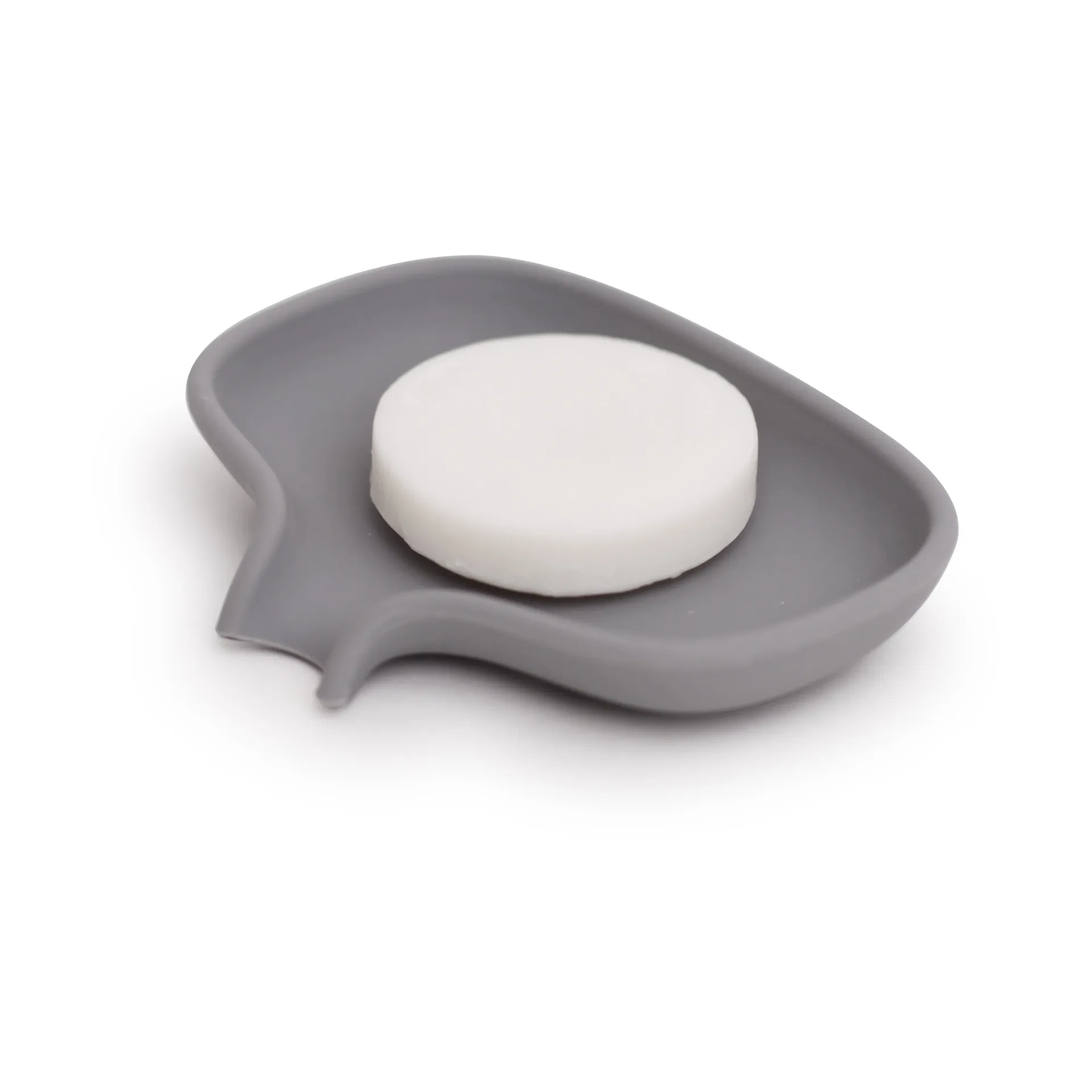 Porte-savon Soap Saver Flow avec bec d’écoulement small, Gris Bosign