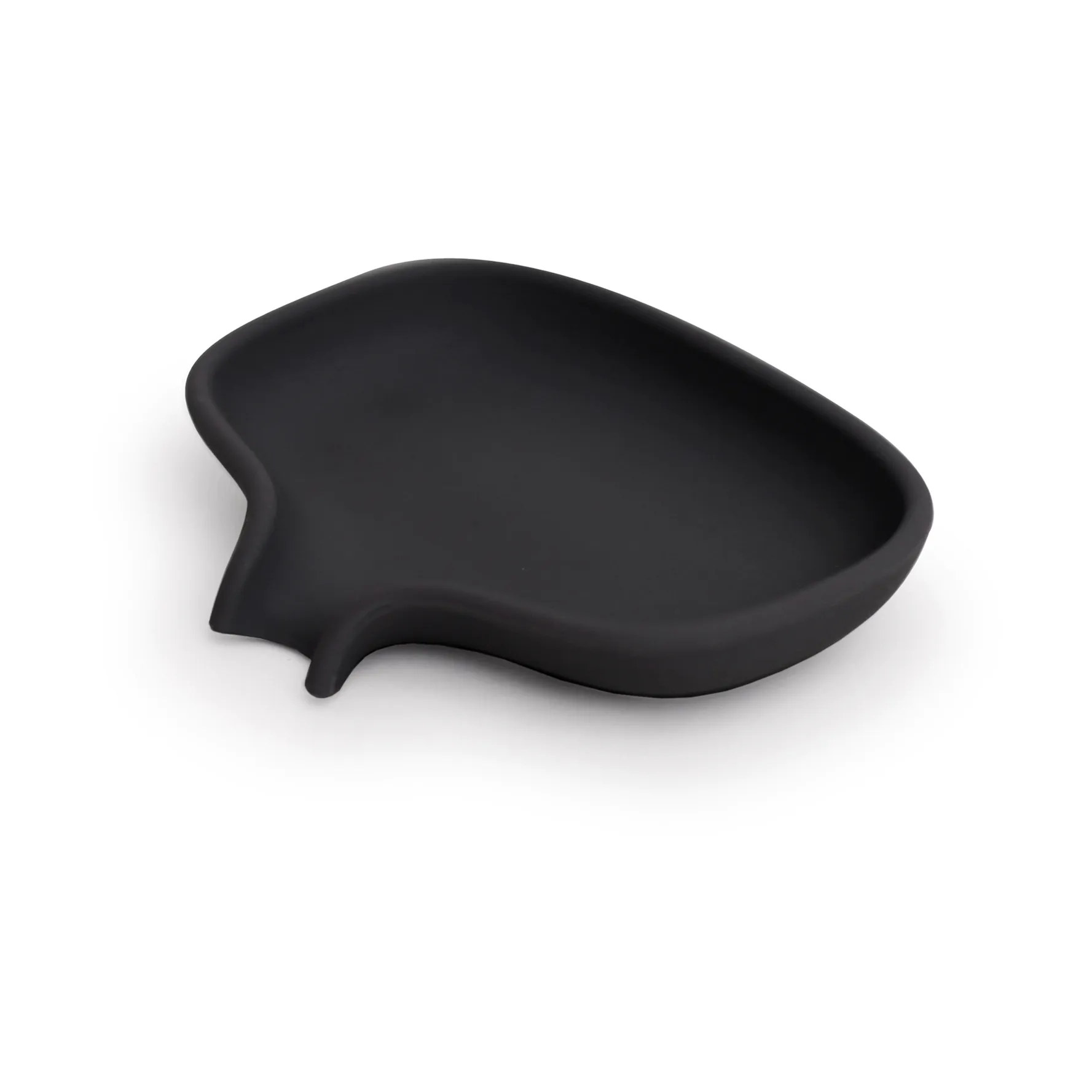 Porte-savon Soap Saver Flow avec bec d’écoulement small, Noir Bosign