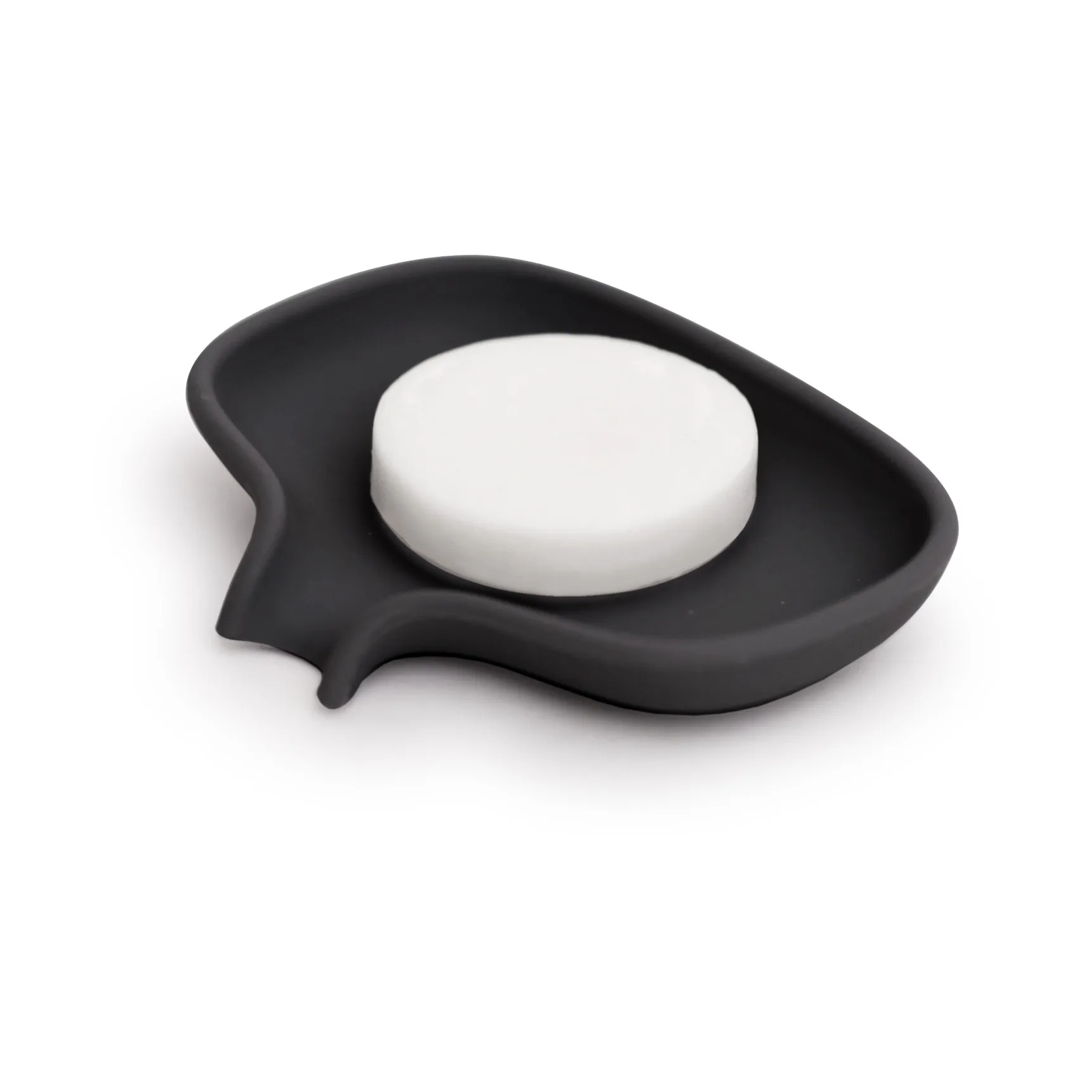 Porte-savon Soap Saver Flow avec bec d’écoulement small, Noir Bosign