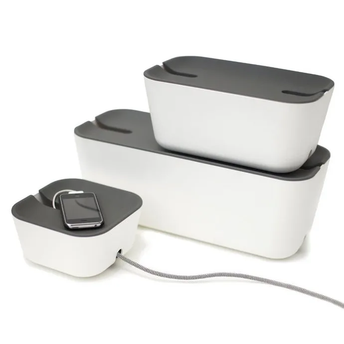 Range câbles Cable Organiser Hideaway XL, couvercle gris Bosign