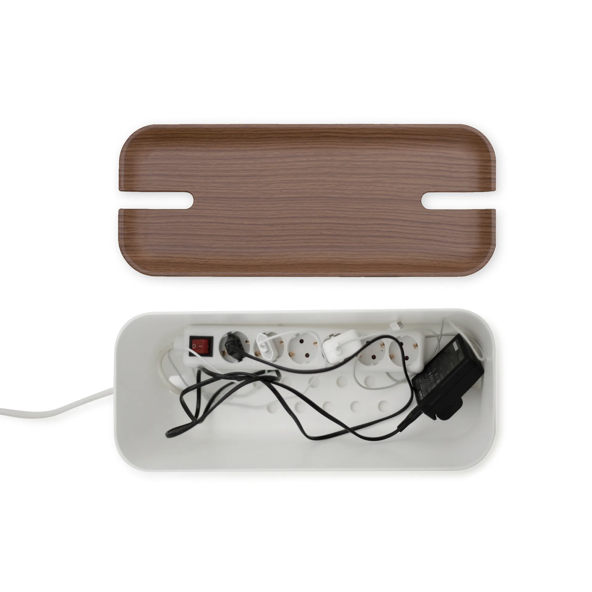 Range câbles Cable Organiser Hideaway XL, Décor en bois foncé Bosign