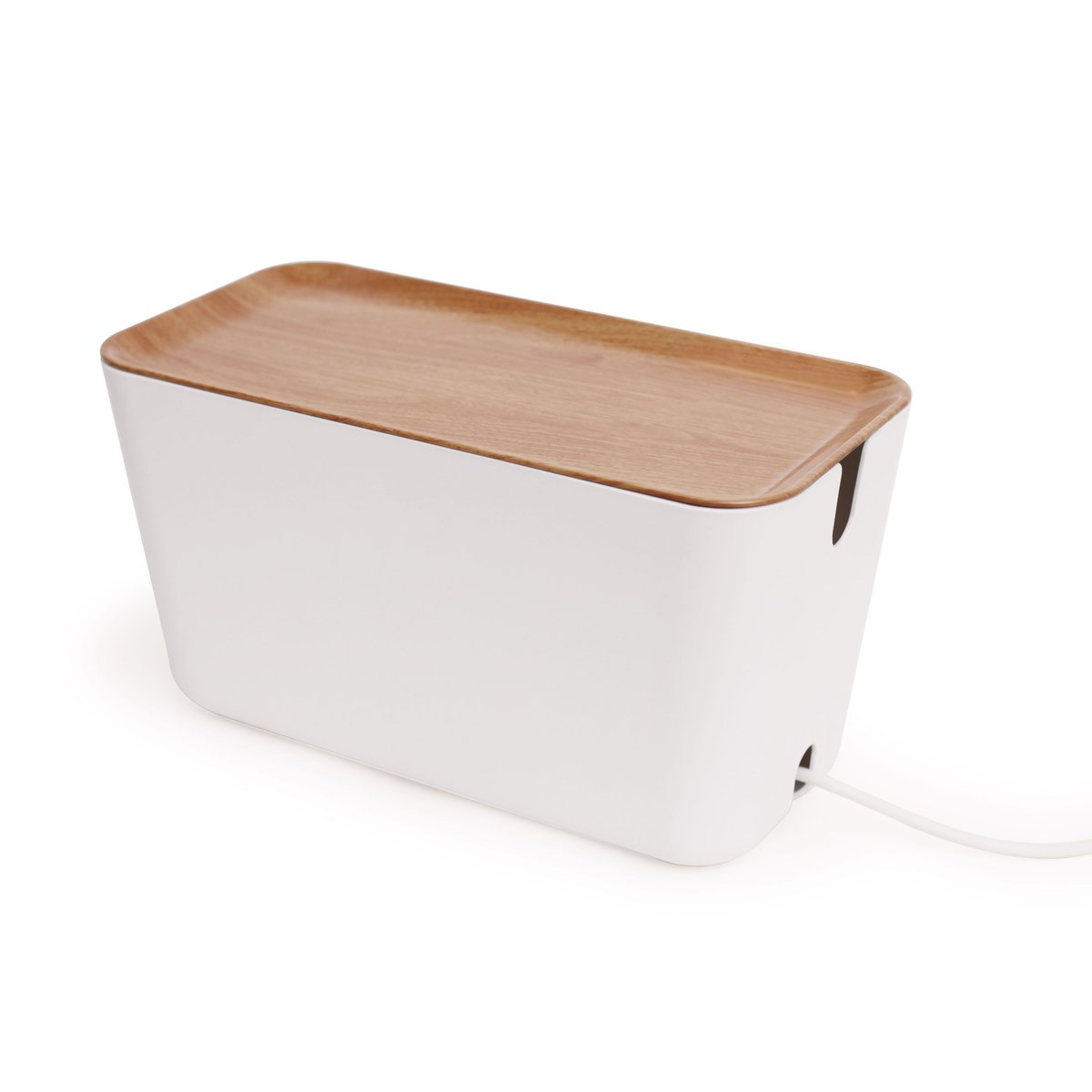 Bosign Rangement pour câbles Cable Organiser XXL Bois-blanc