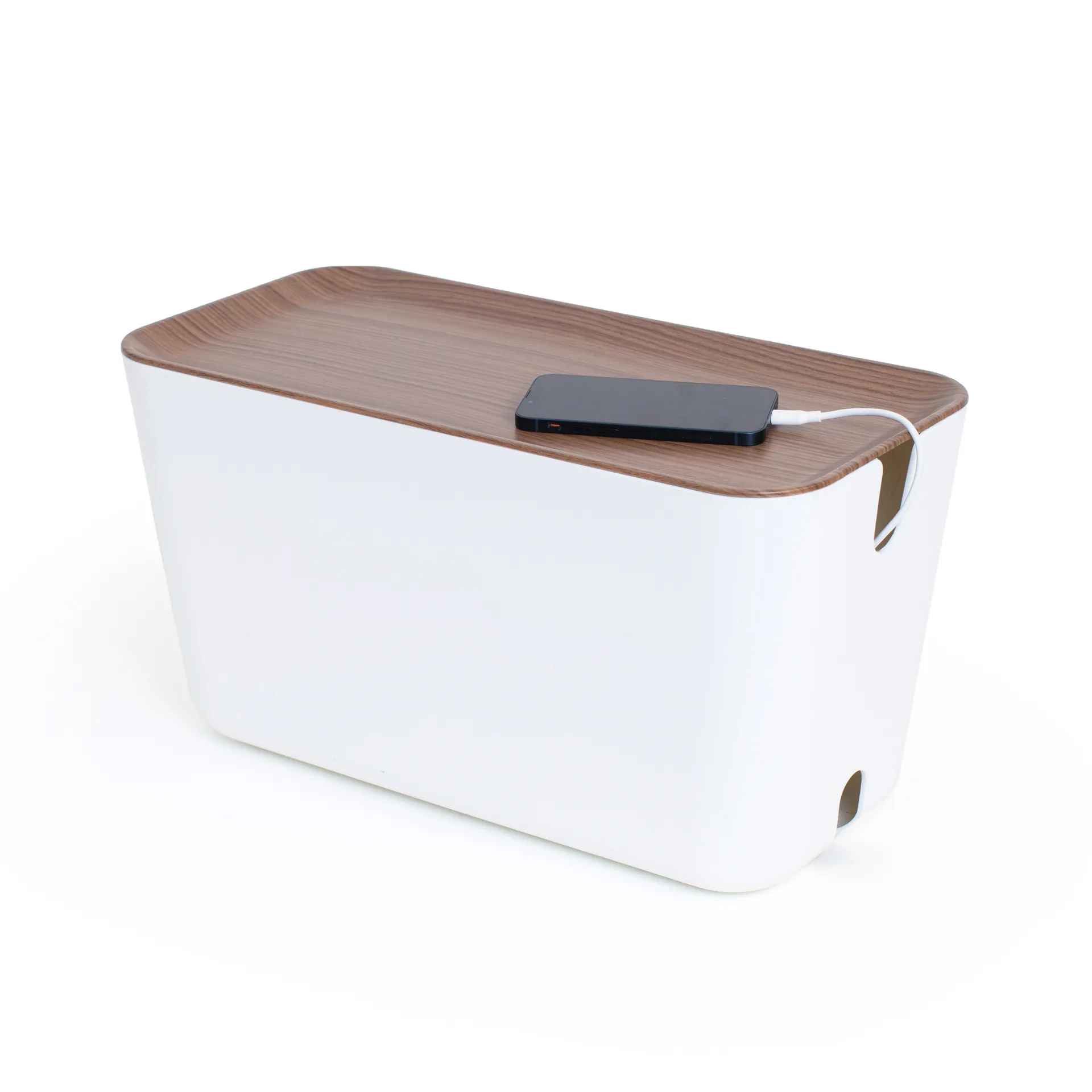 Rangement pour câbles Cable Organiser XXL, Décor en bois foncé Bosign