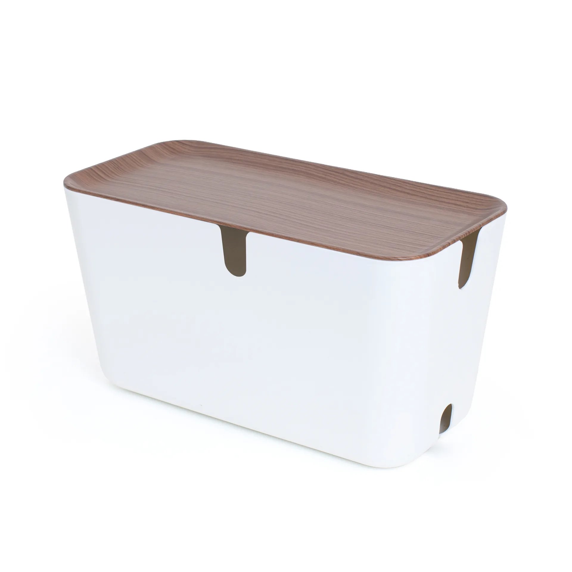 Rangement pour câbles Cable Organiser XXL, Décor en bois foncé Bosign