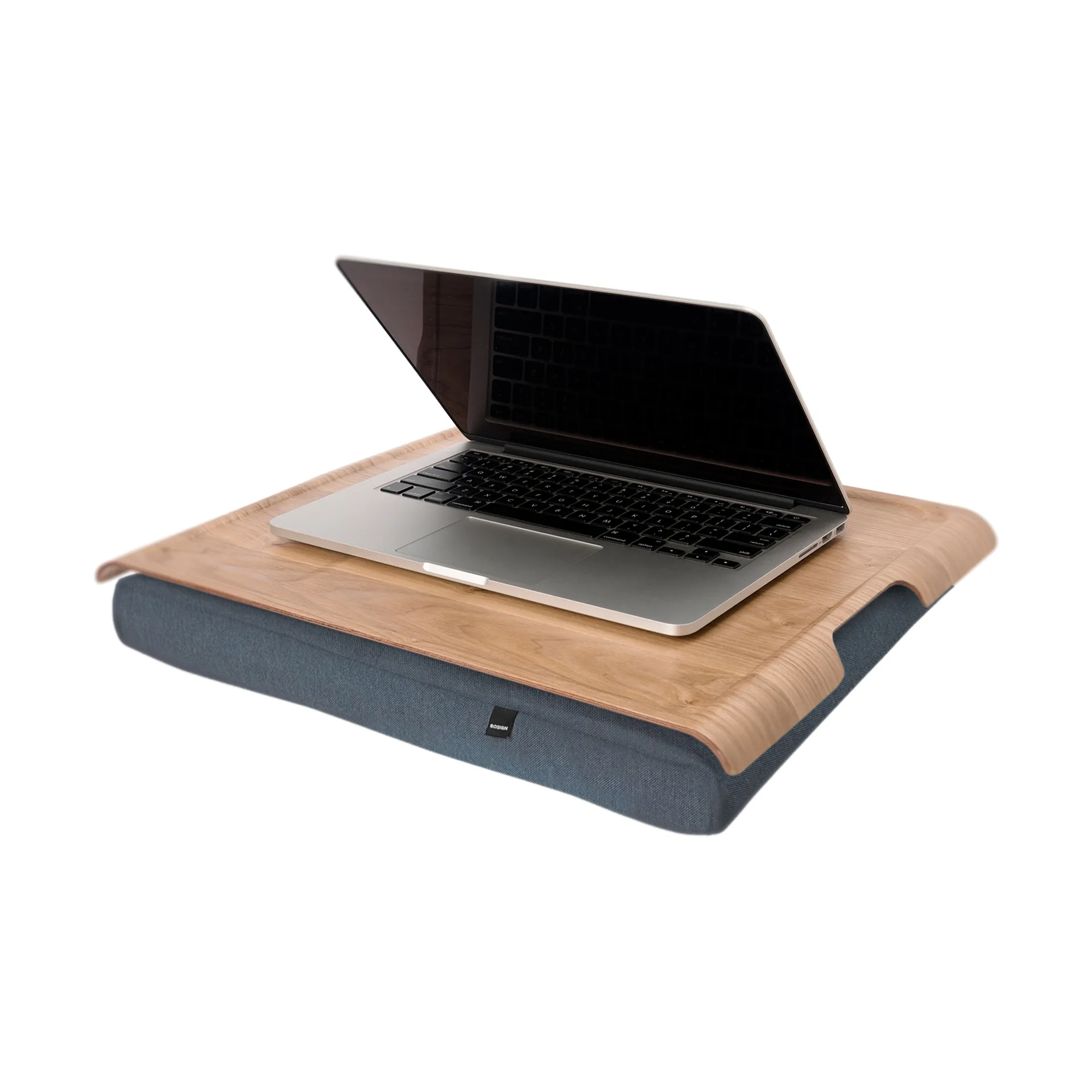 Support ordinateur Bosign, Bois de saule-gris salt & peppar Bosign