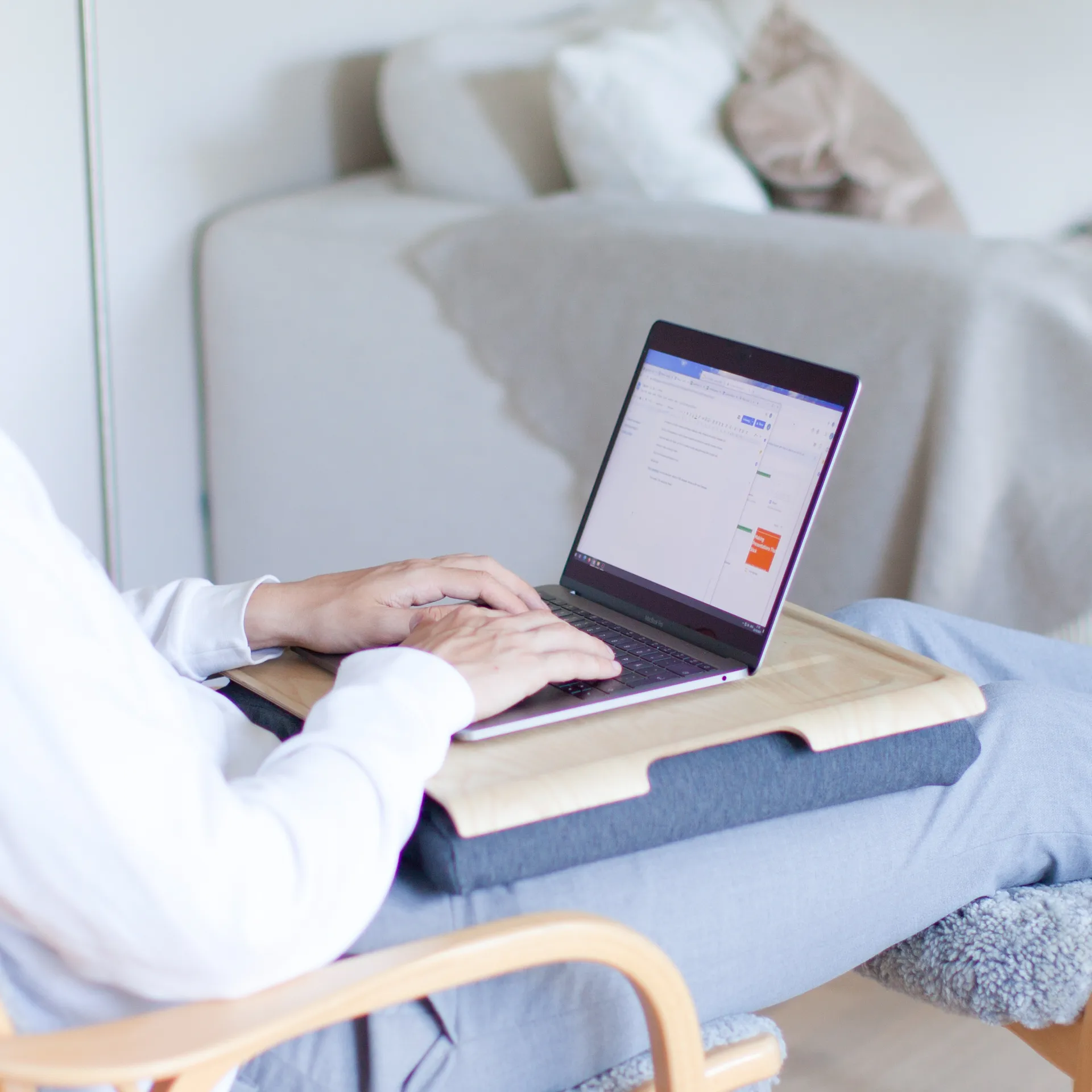 Support ordinateur Bosign, Frêne-gris Bosign