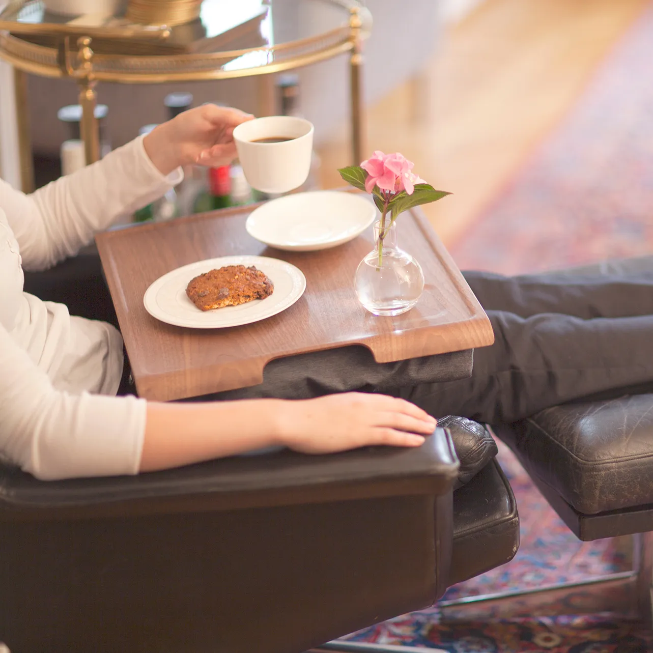 Support ordinateur Bosign, Gris-noyer Bosign