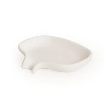 Support pour savon avec égouttoir silicone - Blanc - Bosign