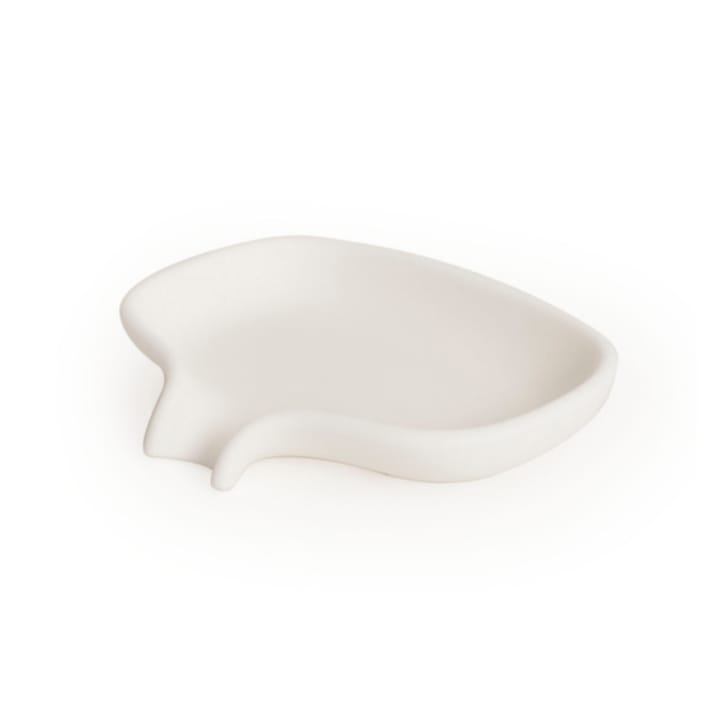 Support pour savon avec égouttoir silicone - Blanc - Bosign