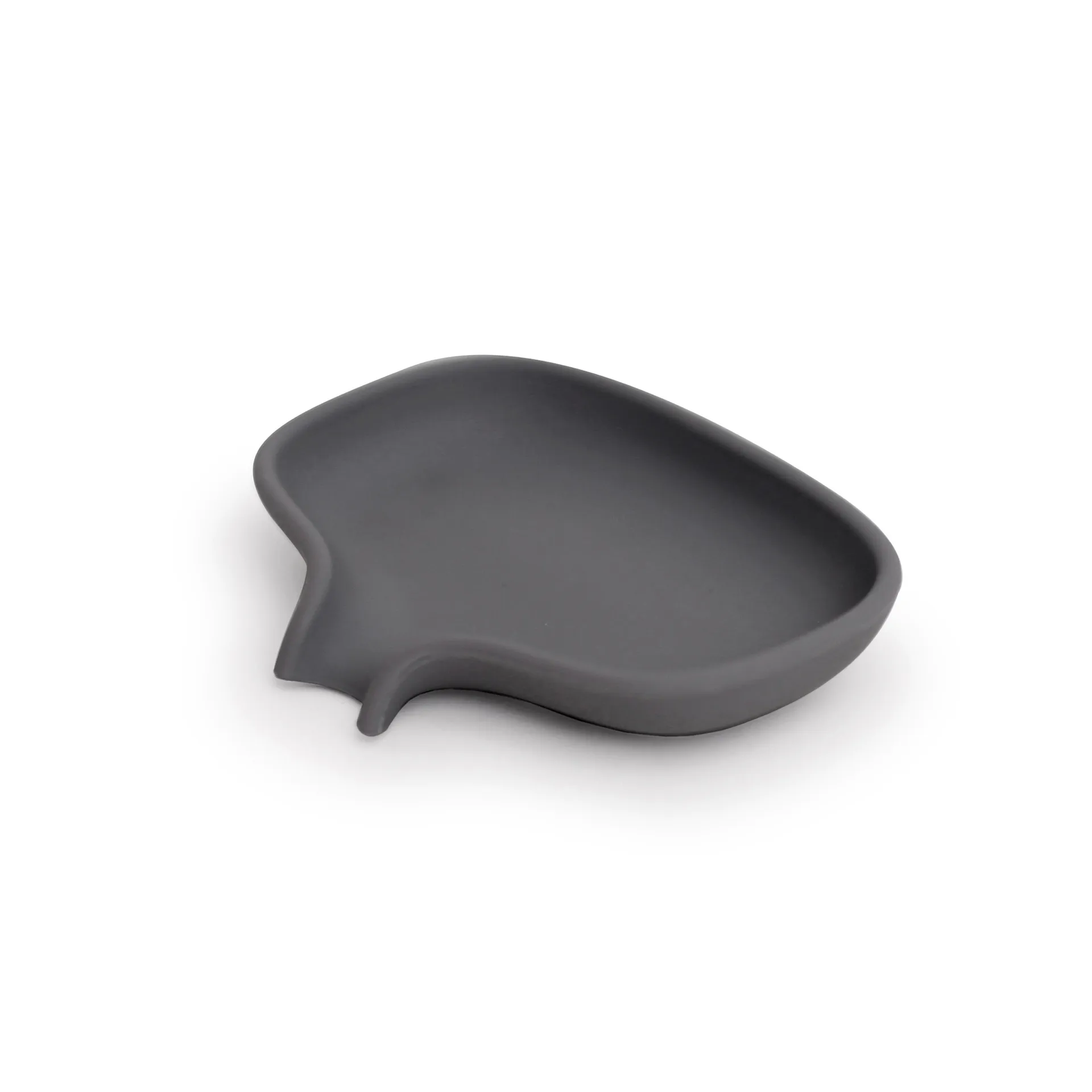 Support pour savon avec égouttoir silicone, Gris graphite Bosign