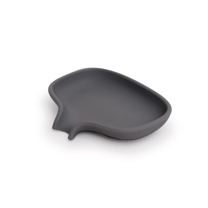 Support pour savon avec égouttoir silicone - Gris graphite - Bosign