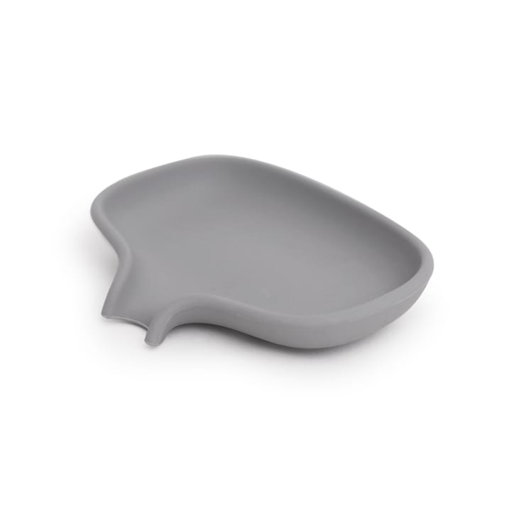 Support pour savon avec égouttoir silicone - Gris - Bosign