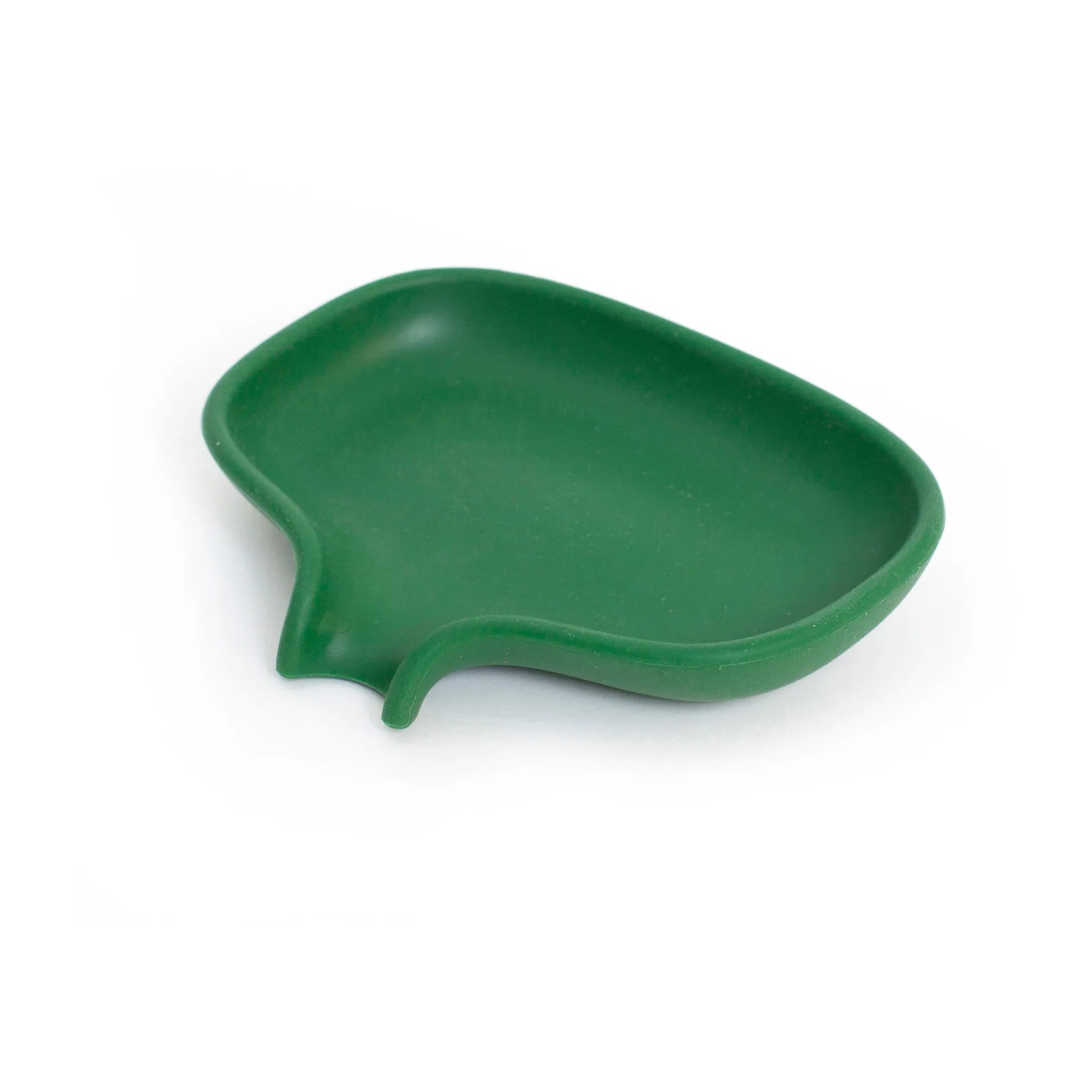 Support pour savon avec égouttoir silicone, Vert foncé Bosign