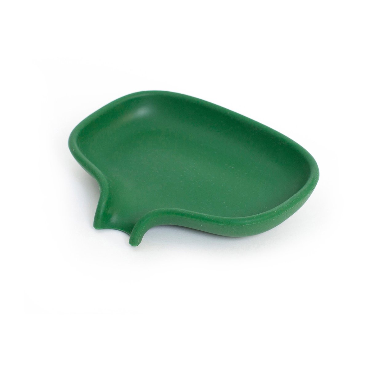 Bosign Support pour savon avec égouttoir silicone Vert foncé