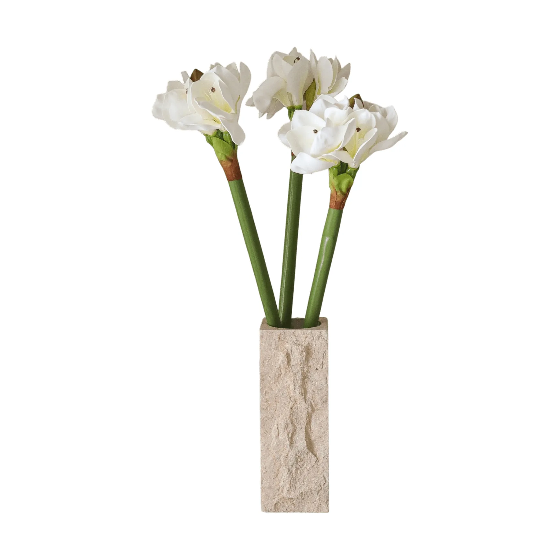 Bouquet artificiel Amaryllis, Blanc, 73 cm Botané