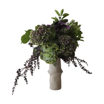 Bouquet artificiel Aubergine Bloom - Calla-hortensia-protée royale, 106 cm, 12 pièces - Botané