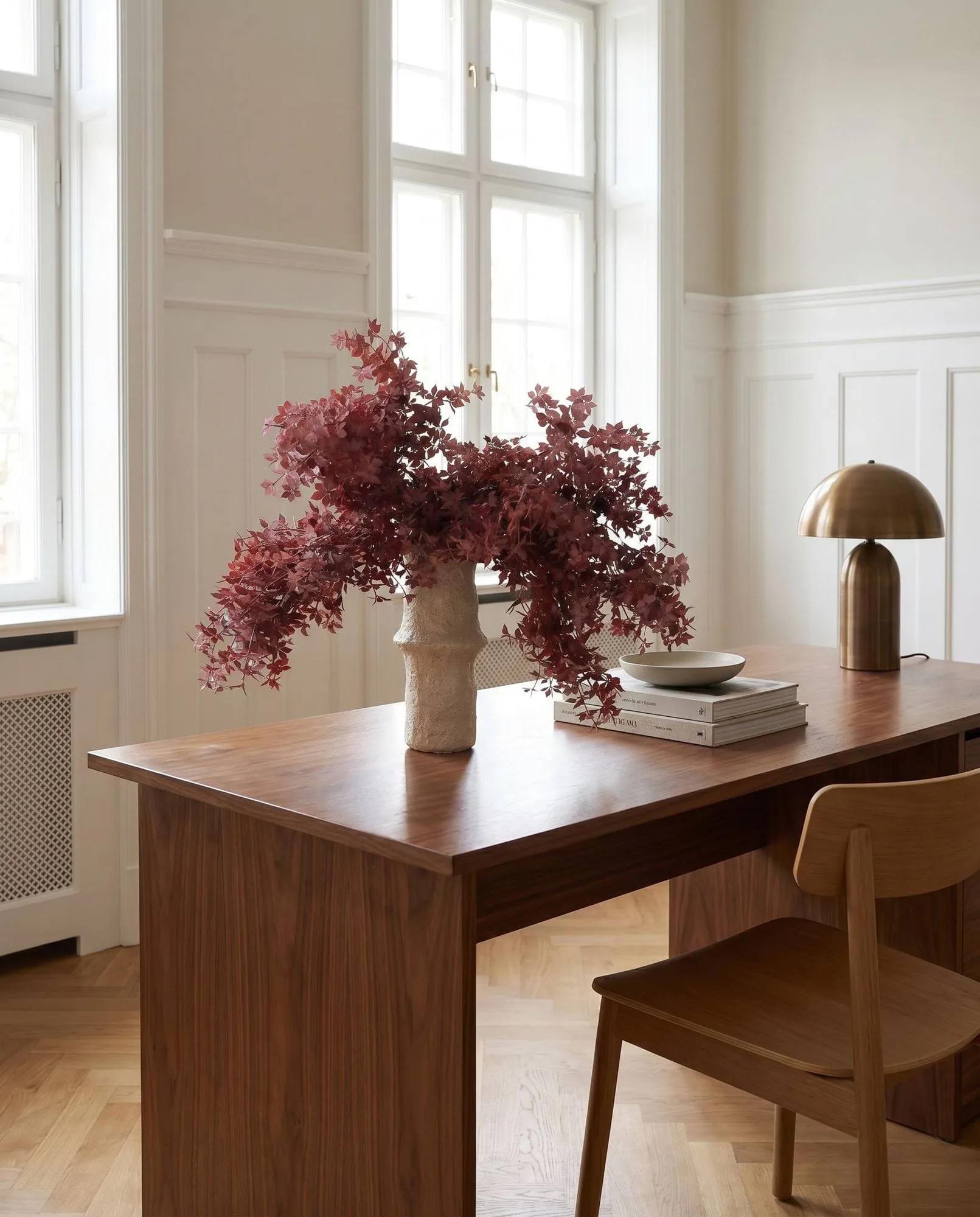 Bouquet artificiel Burgundy Maple Branch, 107 cm, 4 pièces Botané