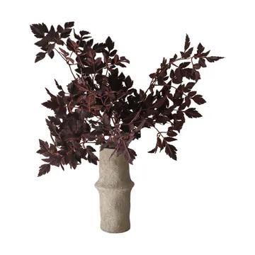 Bouquet artificiel Burgundy Plum Leaves - 85 cm, 4 pièces - Botané