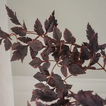 Bouquet artificiel Burgundy Plum Leaves - 85 cm, 4 pièces - Botané