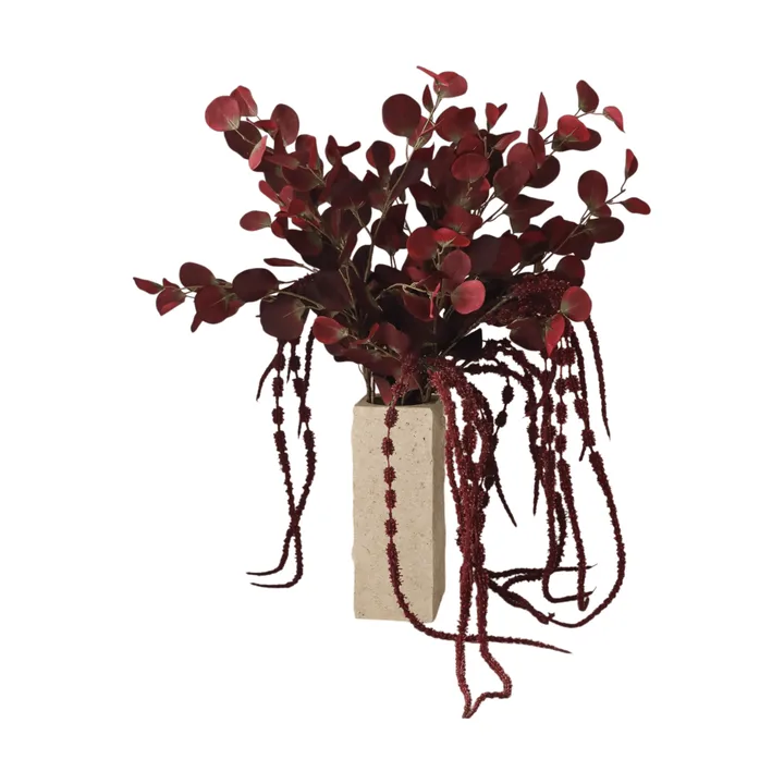 Bouquet artificiel Burgundy Veil - Eucalyptus, amarante, 84 cm - Botané
