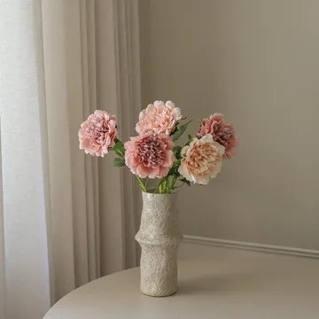 Bouquet artificiel de pivoines - Dusty, 5 pièces - Botané