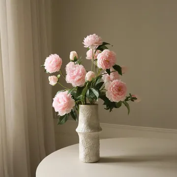 Bouquet artificiel de pivoines - Medium, rose 5 pcs - Botané
