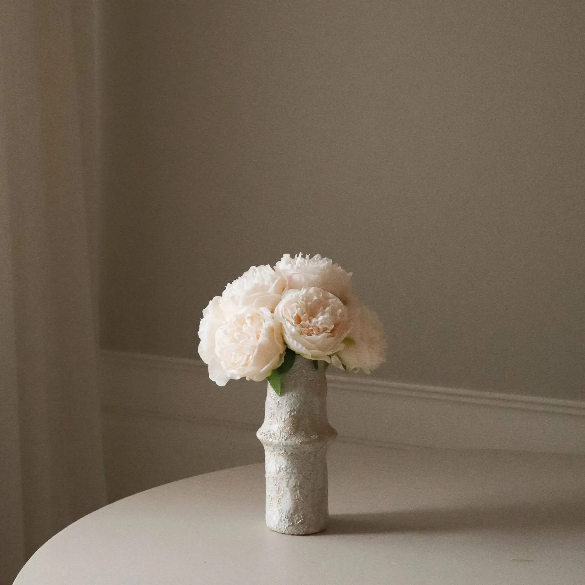 Bouquet artificiel de pivoines, Mini, cream 10 pcs Botané