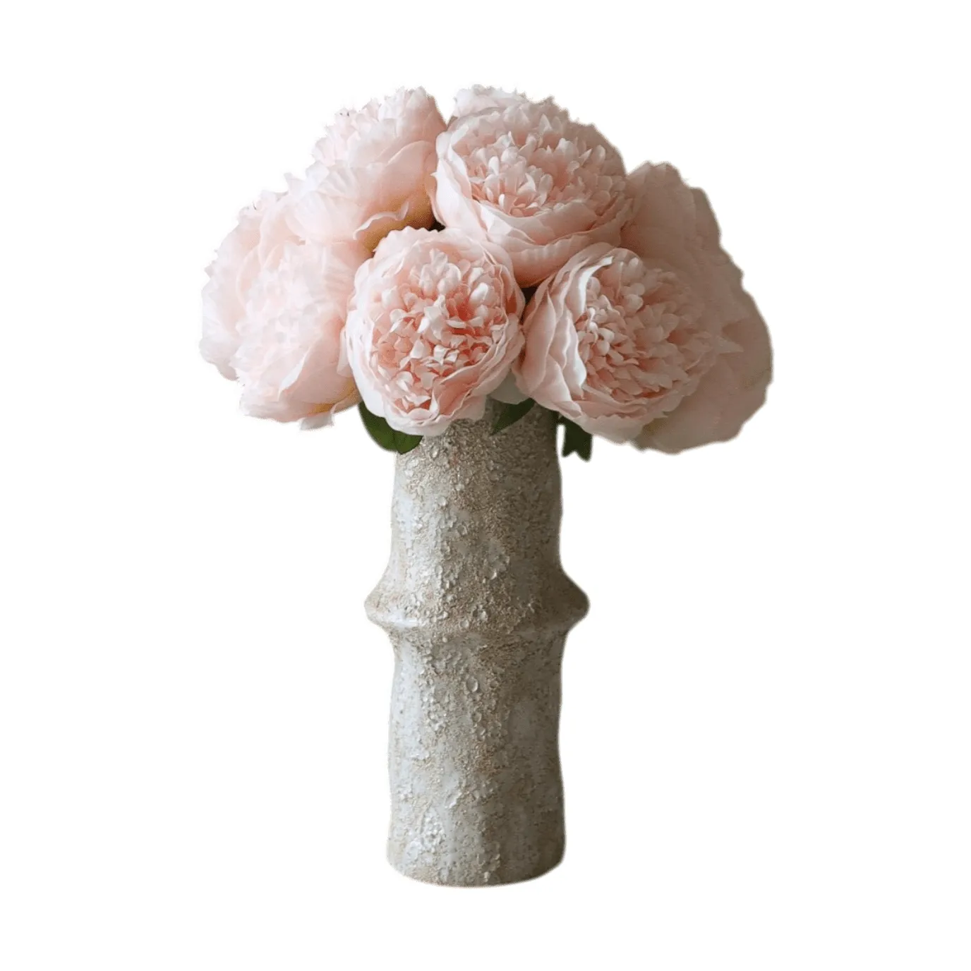 Bouquet artificiel de pivoines, Mini, rose clair 10 ts Botané