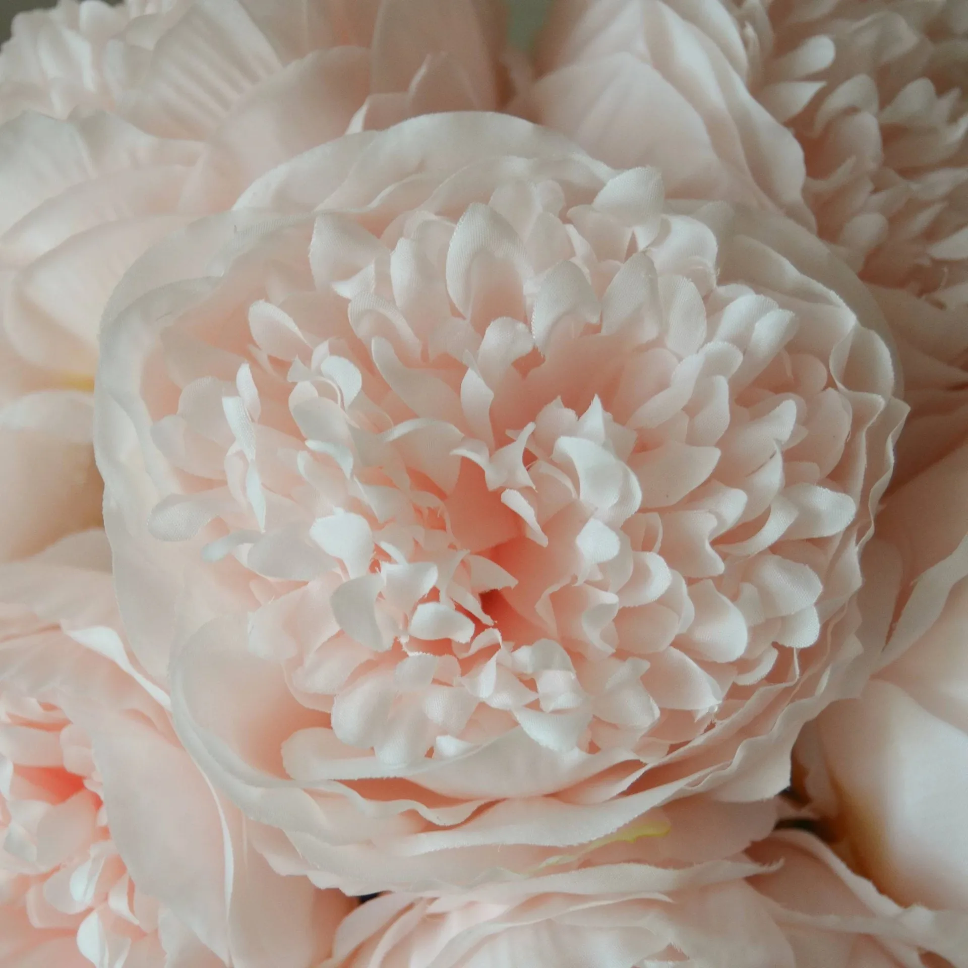 Bouquet artificiel de pivoines, Mini, rose clair 10 ts Botané