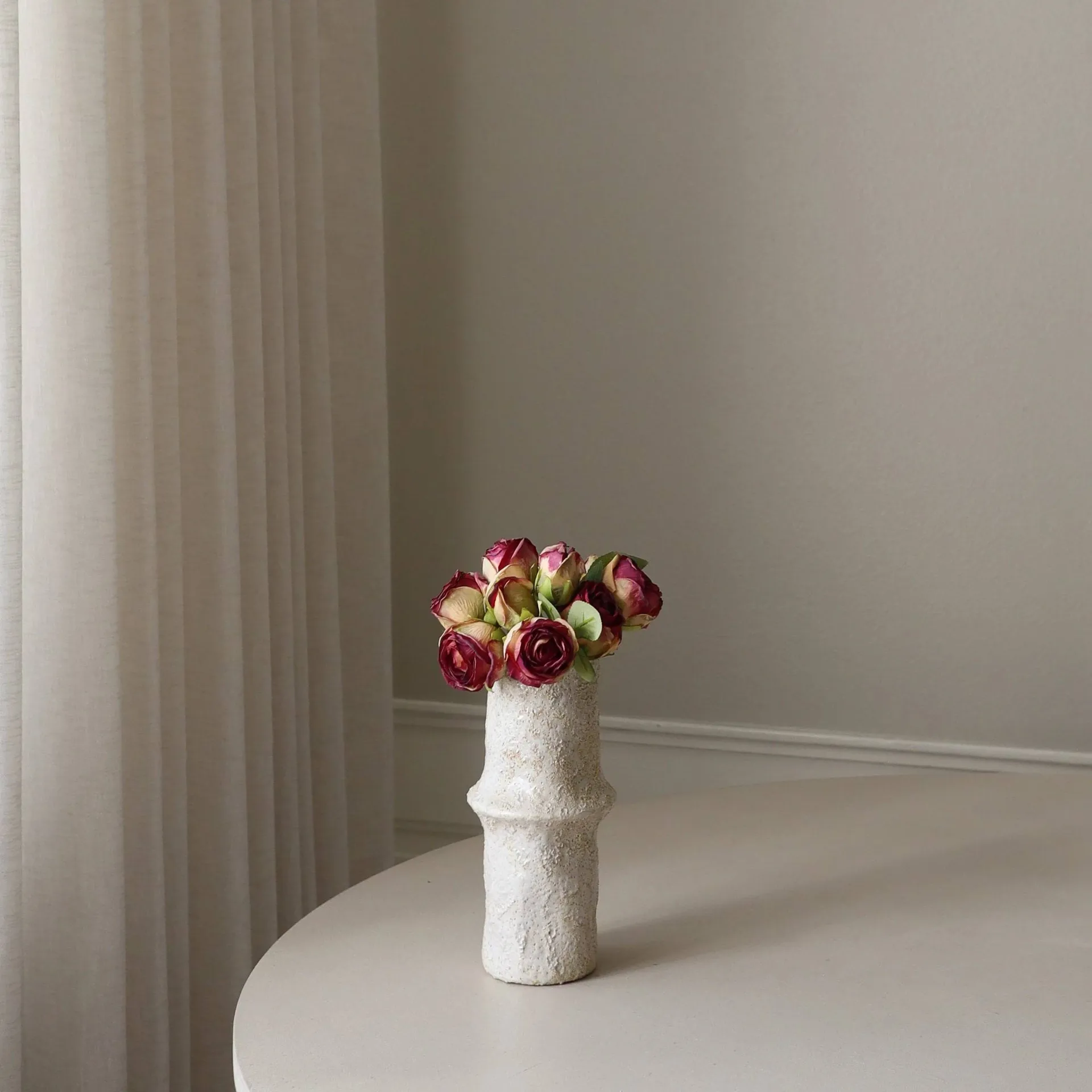 Bouquet artificiel de roses, Mini, rouge 10 pcs Botané