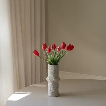Bouquet artificiel de tulipes - Light red, 5 pièces - Botané