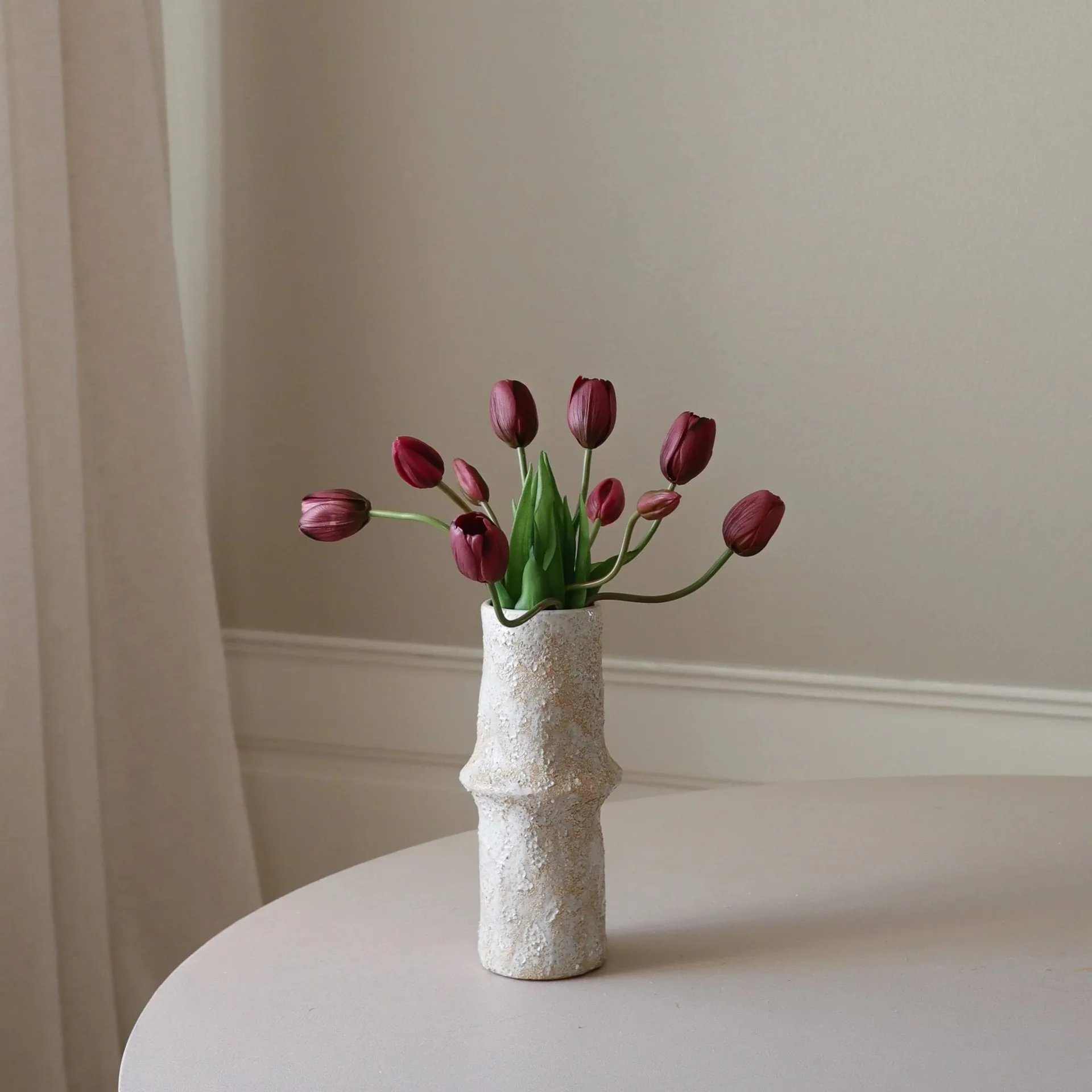 Bouquet artificiel de tulipes, Lila, 10 pcs Botané