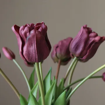 Bouquet artificiel de tulipes Triumph - Lila, 10 pcs - Botané