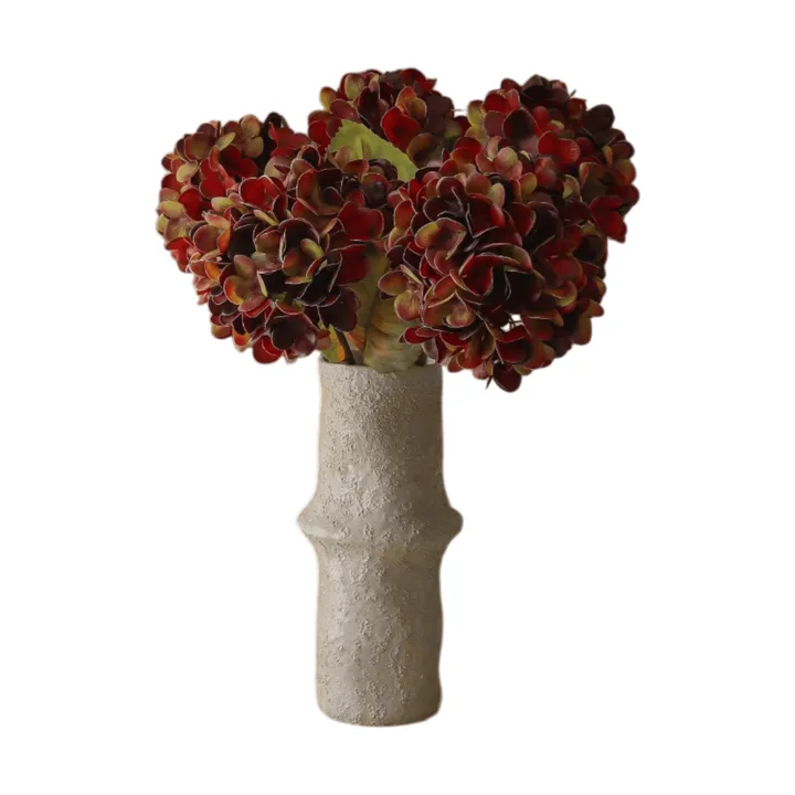 Bouquet artificiel d’hortensias - Deep burgundy, 60 cm, 6 pièces - Botané