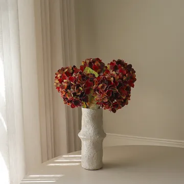 Bouquet artificiel d’hortensias - Deep burgundy, 60 cm, 6 pièces - Botané