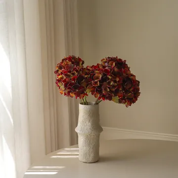 Bouquet artificiel d’hortensias - Deep burgundy, 60 cm, 6 pièces - Botané