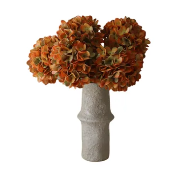 Bouquet artificiel d’hortensias - Orange, 60 cm, 6 pièces - Botané