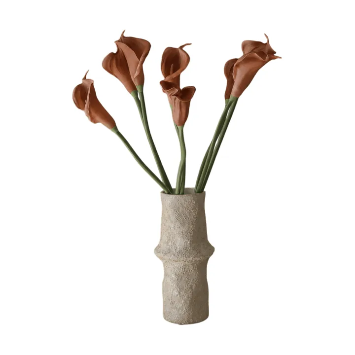 Bouquet artificiel lys calla - Marron, 62 cm, 8 pièces - Botané