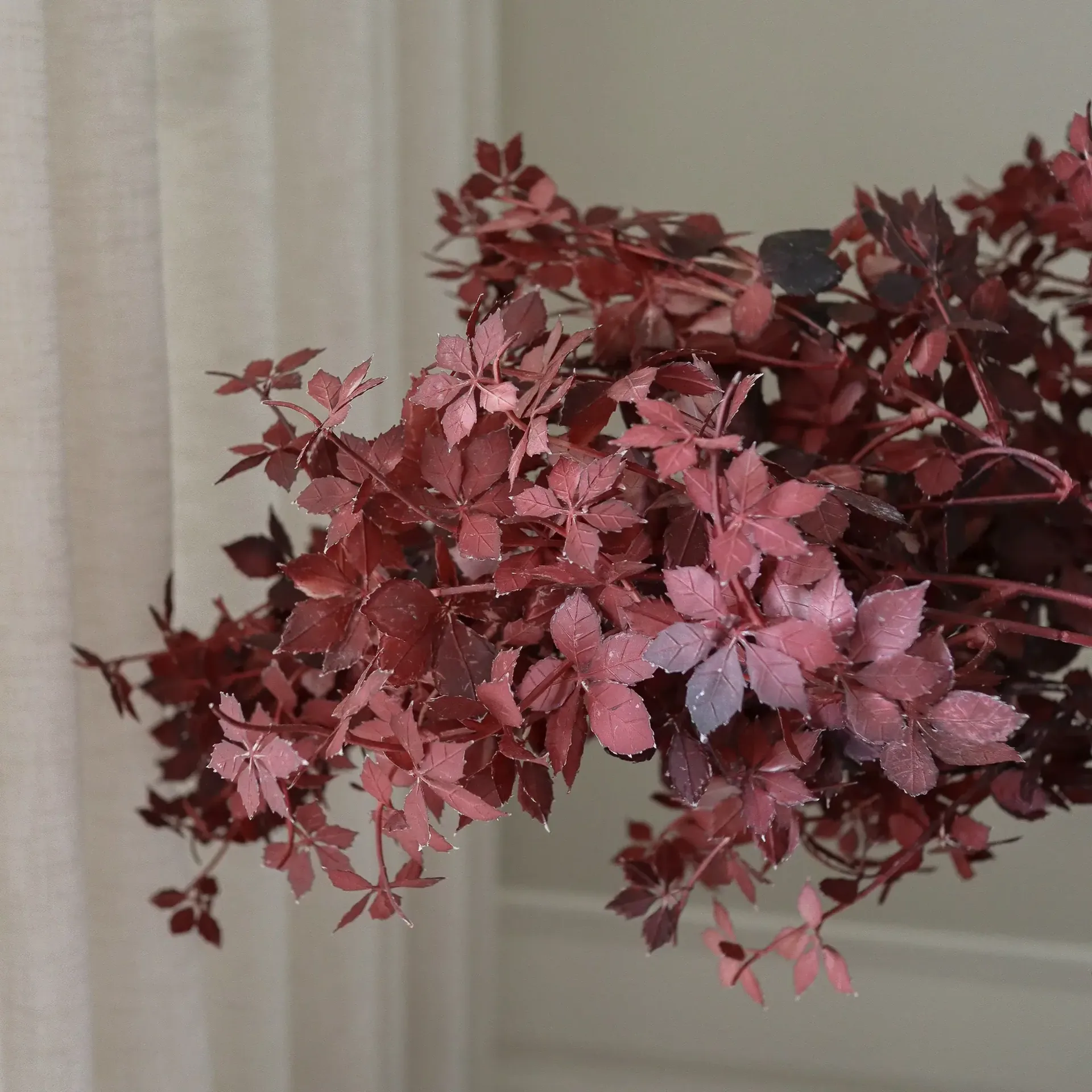 Bouquet artificiel Maple Branch, Burgundy, 107 cm, 1 pièce Botané