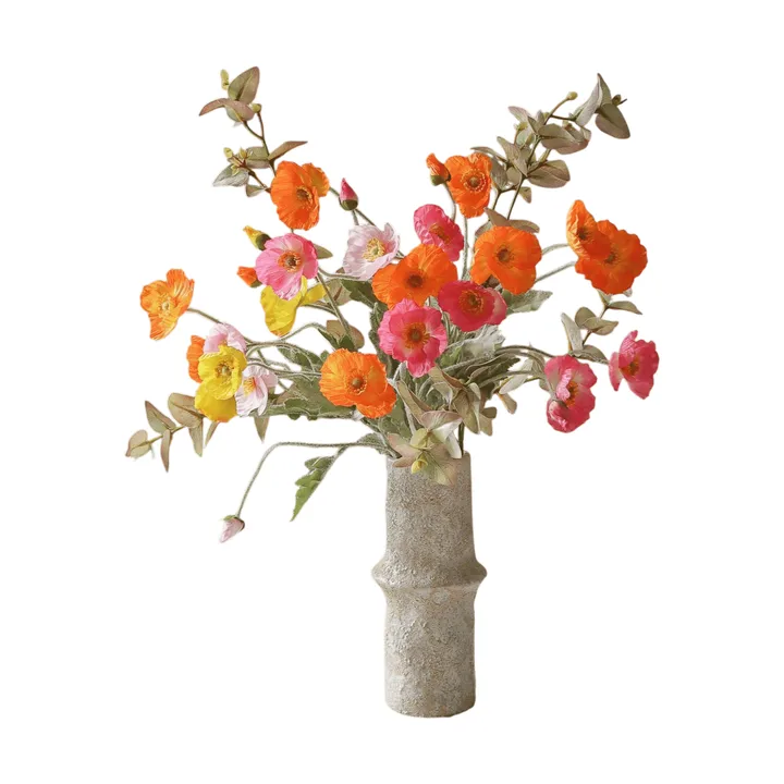 Bouquet artificiel Poppy Spritz - Vallmo-eucalyptus 10 pcs - Botané