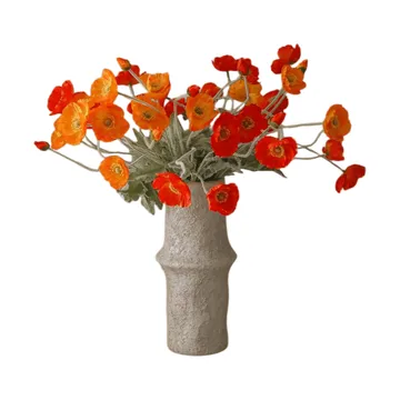 Bouquet artificiel Poppy Sunset - Pavot, 56 cm, 11 pièces - Botané