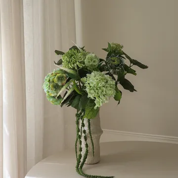 Bouquet artificiel Sage Garden - Hortensia-dahlia semi-cactus, 112 cm, 10 pièces - Botané